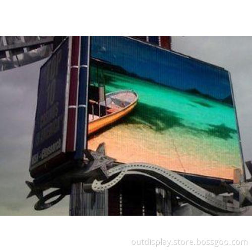 High Brightness Large Exterior Commercial LED Display Wall